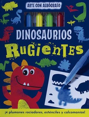 Arte con aerógrafo. Dinosaurios rugientes / Pd.
