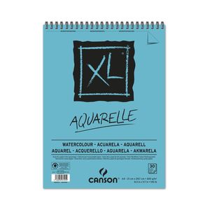 Bloc de dibujo Canson XL Aquarelle (30 hojas de 21 x 29.7 cm de 300 g)