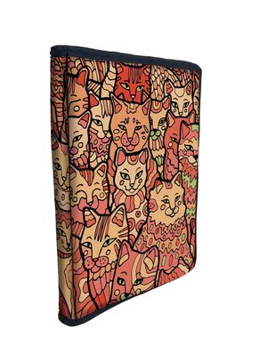 Estuche Para Libros Gatos / Mosaico