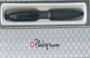 PLUMA # 9 BLACK SILVER GIFT BOX / PLATIGNUM NEGRA