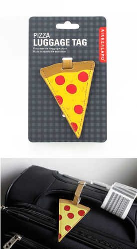 Identificador de maletas diseño Pizza