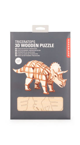 Rompecabezas de madera 3D Triceratops