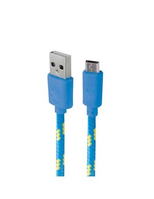 CABLE MICRO USB V8 (AZUL Y VERDE)