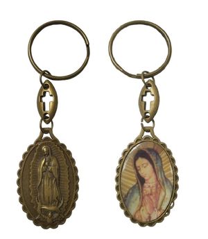 Llavero 2 Caras Cuerpo e Imagen de Virgen de Guadalupe