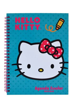 Agenda Escolar Hello Kitty (Azul) 2023 - 2024