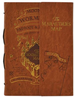 Libreta Rústica Premium Harry Potter / 192 Páginas (Modelo The Marauder's Map)