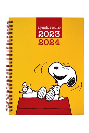 Agenda Escolar Snoopy (Amarilla) 2023 - 2024