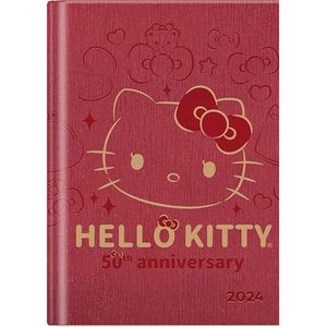 Agenda Hello Kitty Premium 2024 (color rojo)