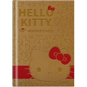 Agenda Hello Kitty Premium 2024 (color mostaza)