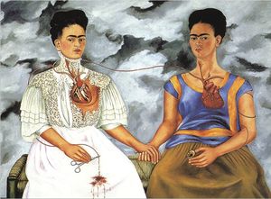 Imán rectangular Frida Kahlo - Las Dos Fridas