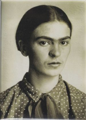 ImÃ¡n Rectangular Frida Kahlo Retrato 1