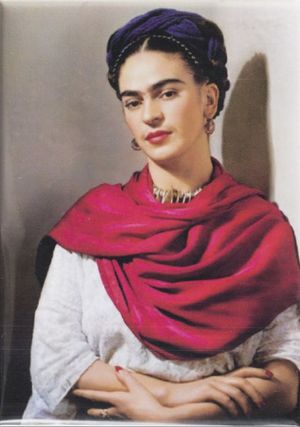 Imán Rectangular Frida Kahlo Retrato 2
