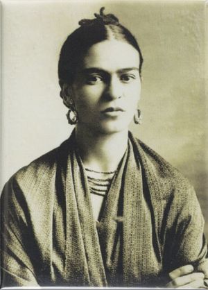 Imán Rectangular Frida Kahlo Retrato 3