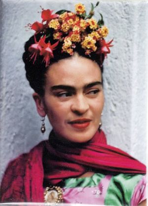 Imán Rectangular Frida Kahlo Retrato 4