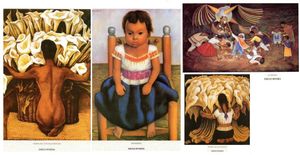 Tarjeta postal Diego Rivera (Varios modelos)