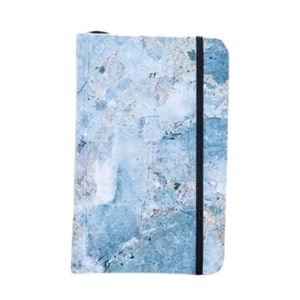 Cuaderno mediano mármol azul / Pd. (Hoja blanca)