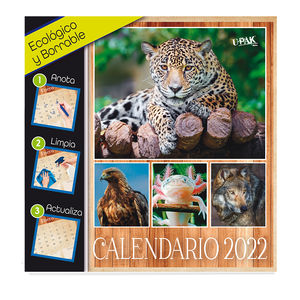 Calendario Ecólogico animales México 2022
