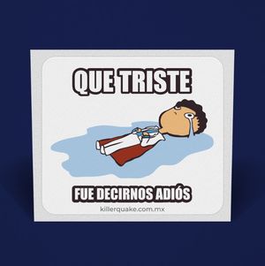 Sticker Qué Triste