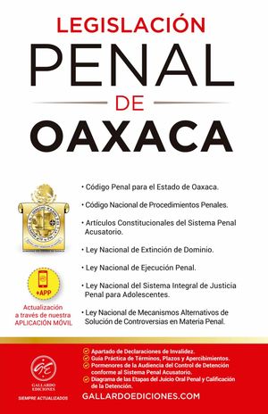 Legislación Penal de Oaxaca 2022