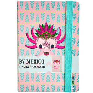 Libreta Ajolote Rosa Yul By México