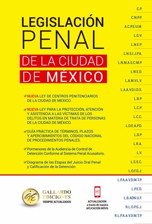 Legislación Penal de la Ciudad de México 2022