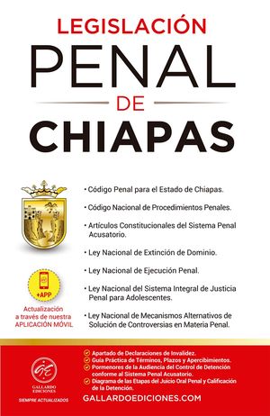 Legislación penal de Chiapas 2022