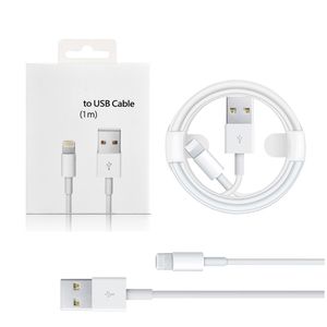 Cable Para Iphone (Lighting iOS) a USB 2.8A Carga Rápida (1m) Iphone 8,9,11,12.13-Blanco