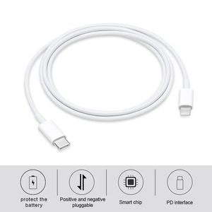 Cable Carga Rápida Tipo-C a Lightning iOS-Transferencia Datos 2.8A 1m-Blanco