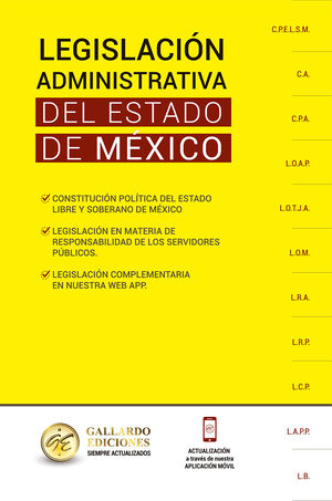 Legislación administrativa del Estado de México 2022