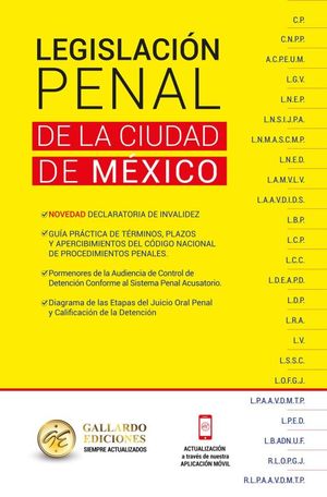 Legislación penal de la Ciudad de México 2023