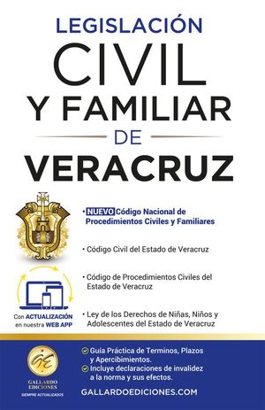 Legislación civil y familiar Veracruz esencial 2024