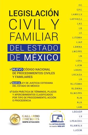 Legislación civil y familiar Estado de México especializada 2024