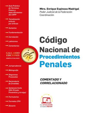 Código nacional de procedimientos penales comentado 2024