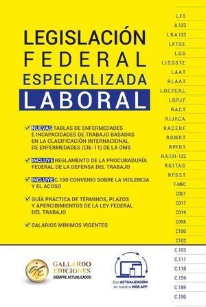 Legislación federal laboral especializada 2024