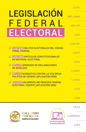 Legislación federal electoral especializada 2024