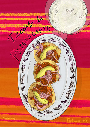Postal Tacos de Pejelagarto