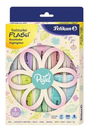 Pelikan Textmarker Flash colores Pastel (10 pzas.)