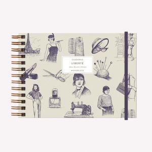 Cuaderno anillado Coco Chanel / Pd. (Hojas blancas)