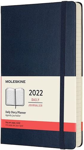 Agenda diaria 2022 (color azul zafiro / tamaño grande) / pd.