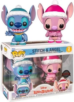 Pack exclusivo Distritomax Holiday 2021 - Stitch y Angel / Funko Pop! Disney