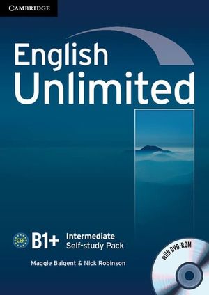ENGLISH UNLIMITED B1 INTERMEDIATE SELF STUDY PACK (WORKBOOK WITH DVD ROM)