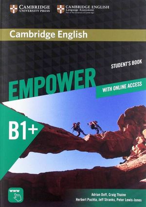 CAMBRIDGE ENGLISH EMPOWER INTERMEDIATE. STUDENTS BOOK WITH ONLINE ASSESSMENT AND PRACTICE AND ONLINE WORKBOOK