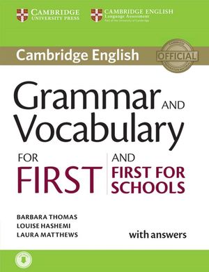 Grammar And Vocabulary For First And First For Schools Book With Answers And Audio