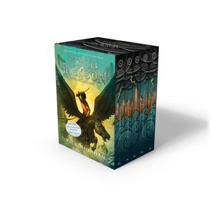 Percy Jackson and the Olympians 5 Book Paperback Boxed Set (w / poster)
