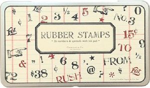 Rubber Stamps Numbers & Symbols / Sellos de Goma Números y Símbolos