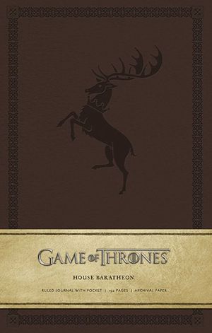 Libreta House Baratheon. Game of Thrones ruled journal with pocket / Pd.