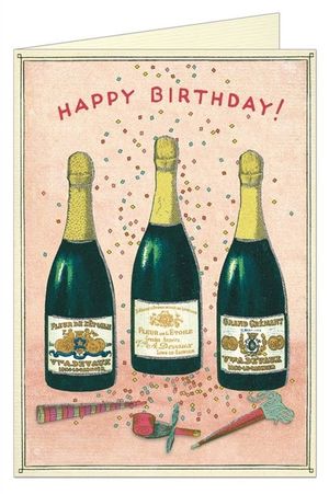 GREETINGS CARDS HAPPY BIRTHAY CHAMPAGNE GC/HBCHA