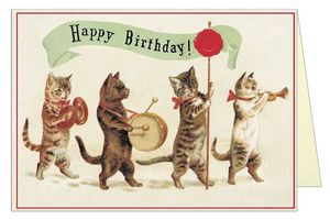 Greeting Card Happy Birthday Cat 3