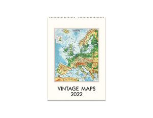 Calendario de pared Vintage Maps 2022