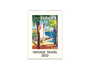 Calendario de pared Vintage Travel 2022